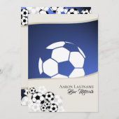 Invitation Soccer Invitational Bar Mitzvah (Devant / Derrière)