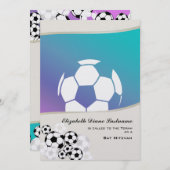 Invitation Soccer Invitational Mitzvah (Devant / Derrière)