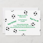 Invitation Soccer par The Happy Juul Company (Dos)
