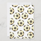 Invitation Soccer personnel fête d'anniversaire (Dos)