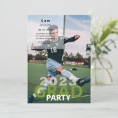 Invitation Soccer Photo Graduation Party 2023 (Debout devant)