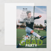 Invitation Soccer Photo Graduation Party 2023 (Devant / Derrière)