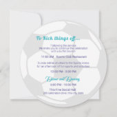 Invitation Soccer Sport Bar Mitzvah Détails et informations (Devant)