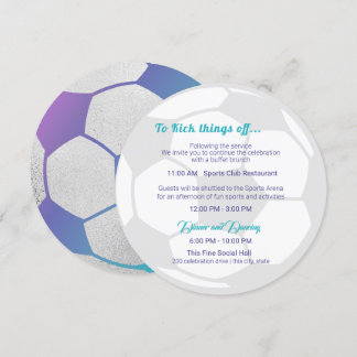 Invitation Soccer Sport Bar Mitzvah Détails et informations