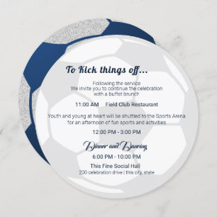 Invitation Soccer Sport Bar Mitzvah Détails et informations