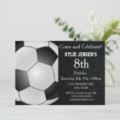 Invitation Soccer Thème Sports Anniversaires de enfants Invit (Debout devant)