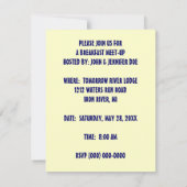 Invitation sociale de partie de coq de (Dos)