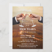 Invitation Société Champagne Réception du Nouvel An (Devant)