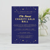 Invitation Société Charity Gala Ball collecte de fonds Blue G (Debout devant)