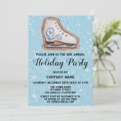Invitation Société de biscuits de Noël Fête de vacances Bleu  (Debout devant)