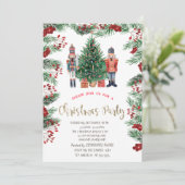 Invitation Société de casse-noix aux baies de houx Noël (Debout devant)