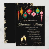 Invitation Société d'ornements de Noël de Noël (Devant / Derrière)