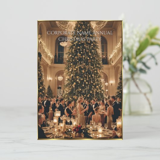 Invitation Société Fête de Noël (Debout devant)