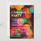 Invitation Société Noël fête colorée Confetti Sparkle (Devant)