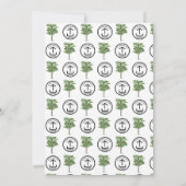 Invitation Société Noël Fête Tropical Palm Tree (Dos)