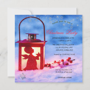 Invitation Société Noël Lumière Holly Berry