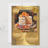 Invitation Société Thanksgiving Black Friday Open House (Devant)