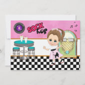 Invitation Sock Hop (Devant)