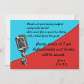 Invitation Sock Hop 50's Anniversday Party Retro fun (Dos)