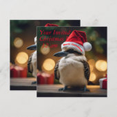 Invitation "Soeur de Noël de Kookaburras" (Devant / Derrière)