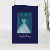 Invitation SOEUR - Maid of Honor Robe TURQUOISE à soufflage v (Dos)