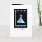 Invitation SOEUR Maid of Honor TURQUOISE Robe Pétale (Dos)