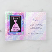 Invitation SOEUR - Sois Ma Robe PINK Jeune Femme D'Accueil (Intérieur)