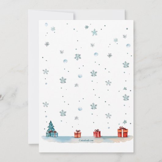 Invitation Soeurs Trois Noël Anniversaire (Dos)