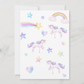 Invitation Soeurs Unicorne Conjointes Soeurs doubles Soeurs A (Dos)