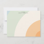 Invitation Soft Arc Pastel Note Card (Devant)