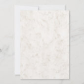 Invitation Soft Beige Elegant Marbre Mariage Invite (Dos)