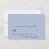 Invitation Soft Blue Brooklyn Bridge Wedding RSVP (Dos)