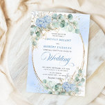 Invitation Soft Blue Hydrangea Wheat Gold Elegant Wedding<br><div class="desc">✅ For matching items search 221H in my collections ✅ Elegant watercolor wedding invitation printed with Zazzle’s premium quality, featuring blue hydrangeas, greenery, and a gold oval for a flawless first impression. Make your special day unforgettable with this elegant watercolor wedding invitation, thoughtfully designed to shine with Zazzle’s premium print...</div>