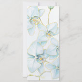Invitation Soft Blue Orchid Enregistrer la date (Dos)
