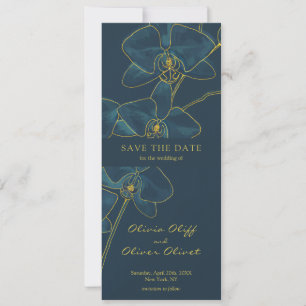 Invitation Soft Blue Orchid Enregistrer la date