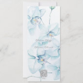 Invitation Soft Blue Orchid Enregistrer la date (Dos)