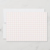 Invitation Soft Blush Pink Bow Coquette Theme 1st Birthday (Dos)