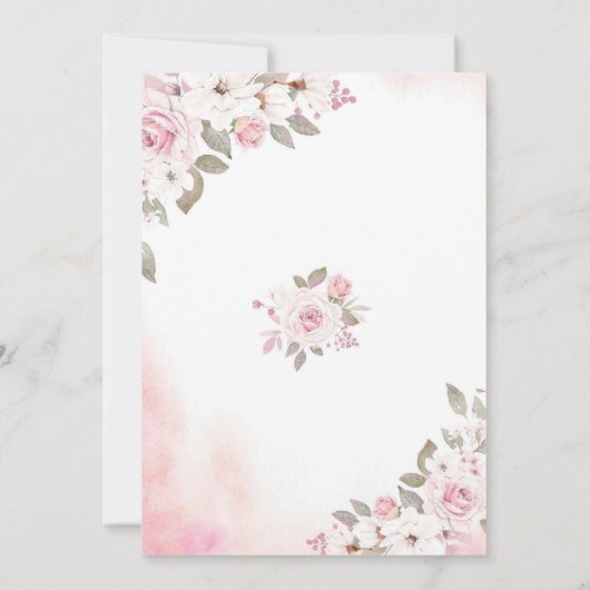 Invitation Soft Blush Rose Bridal Douche (Dos)