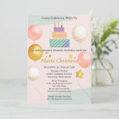 Invitation Soft Color Birthday (Debout devant)