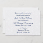 Invitation Soft Damask 45e anniversaire Mariage 5x7 Invitatio (Dos)