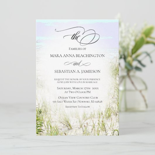 Invitation *~* Soft Dune Beach Grass    PhotoWedding (Debout devant)