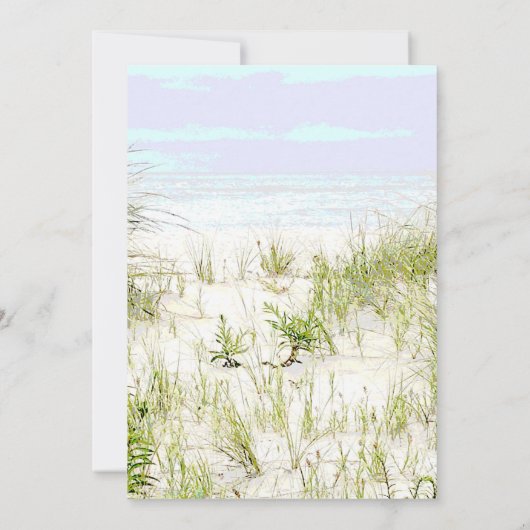 Invitation *~* Soft Dune Beach Grass    PhotoWedding (Dos)