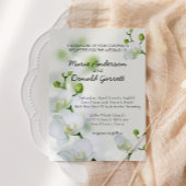 Invitation Soft Elegant Mariage Orchidée