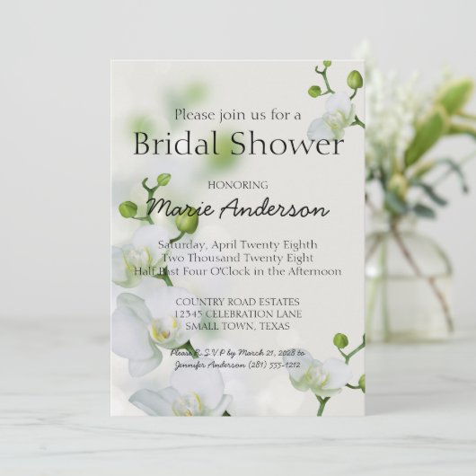 Invitation Soft Elegant Orchid Douche (Debout devant)