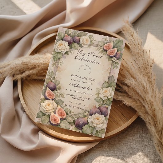 Invitation Soft Fig Botanical Bridal Shower