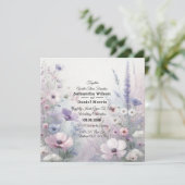 Invitation Soft Fleur sauvage Meadow Daydream (Debout devant)