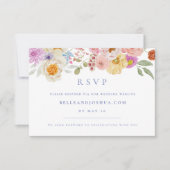 Invitation Soft Garden Florals Mariage RSVP (Devant)