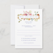 Invitation Soft Garden Florals Mariage RSVP (Devant)