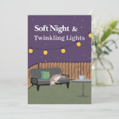 Invitation Soft Night & Twinkling Lights – Cozy Evening Invi (Debout devant)