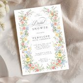 Invitation Soft Pastel Ornate Spring Garden Fête des mariées